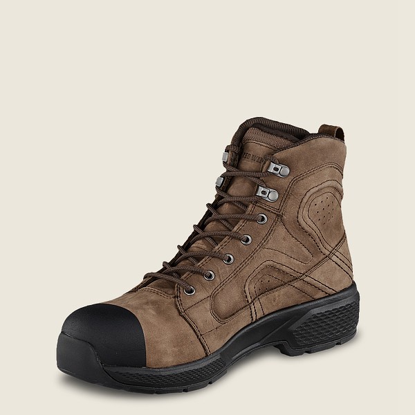 Botas de Seguridad Red Wing Hombre Marrom/Negros - Exos Lite - 6-Inch Waterproof Toe - 942-WOMKJN